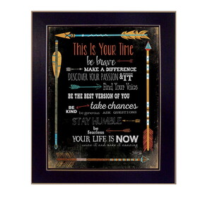 "This is Your Time" by Marla Rae, Printed Wall Art, Ready to Hang Framed Poster, Black Frame B06786192