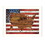 "American Flag USA Map" by Marla Rae, Printed Wall Art, Ready to Hang Framed Poster, White Frame B06786195