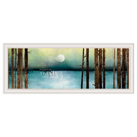 "Love You to the Moon and Back" by Marla Rae, Ready to Hang Framed print, White Frame B06786198