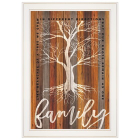 "Family Roots" by Marla Rae, Ready to Hang Framed print, White Frame B06786217