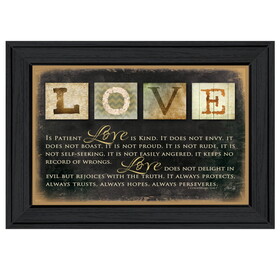 "Love" by Marla Rae, Printed Wall Art, Ready to Hang Framed Poster, Black Frame B06786241