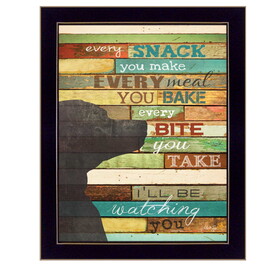 "I'll be Watching You" by Marla Rae, Printed Wall Art, Ready to Hang Framed Poster, Black Frame B06786257