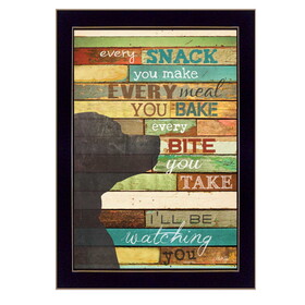 "I'll be Watching You" by Marla Rae, Printed Wall Art, Ready to Hang Framed Poster, Black Frame B06786258