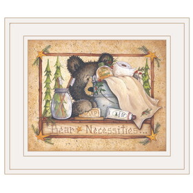 "Bear Necessities" by Mary Ann June, Ready to Hang Framed Print, White Frame B06786267
