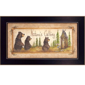 "Nature's Calling" by Mary June, Printed Wall Art, Ready to Hang Framed Poster, Black Frame B06786279