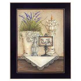 "Bath" by Mary June, Printed Wall Art, Ready to Hang Framed Poster, Black Frame B06786289