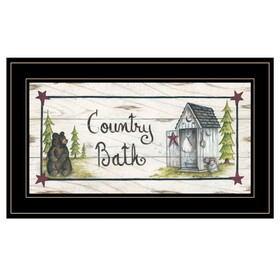 "Country Bath" by Mary Ann June, Ready to Hang Framed Print, Black Frame B06786306