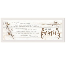 "We are Family" by Marla Rae, Ready to Hang Framed print, White Frame B06786339