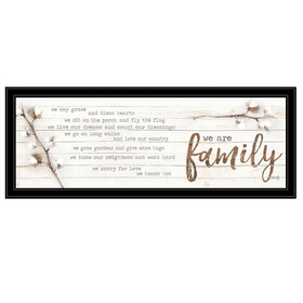 "We are Family" by Marla Rae, Ready to Hang Framed Print, Black Frame B06786340