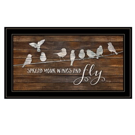 Spread Your Wings and Fly by Marla Rae, Ready to Hang Framed Print, Black Frame B06786346
