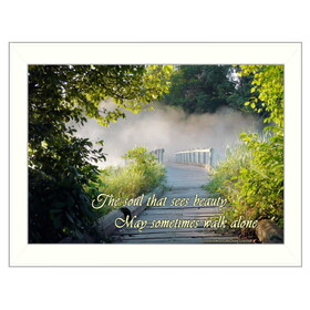 "Beauty" by Trendy Decor4U, Printed Wall Art, Ready to Hang Framed Poster, White Frame B06786362