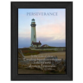 "Perseverance" by Trendy Decor4U, Printed Wall Art, Ready to Hang Framed Poster, Black Frame B06786363
