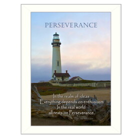 "Perseverance" by Trendy Decor4U, Printed Wall Art, Ready to Hang Framed Poster, White Frame B06786364