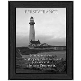 "Perseverance" by Trendy Decor4U, Printed Wall Art, Ready to Hang Framed Poster, Black Frame B06786367