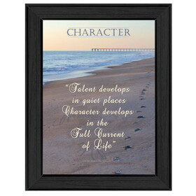 "Character" by Trendy Decor4U, Printed Wall Art, Ready to Hang Framed Poster, Black Frame B06786383