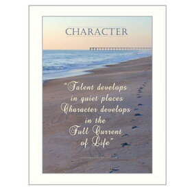 "Character" by Trendy Decor4U, Printed Wall Art, Ready to Hang Framed Poster, White Frame B06786384