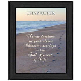 "Character" by Trendy Decor4U, Printed Wall Art, Ready to Hang Framed Poster, Black Frame B06786385