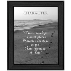 "Character" by Trendy Decor4U, Printed Wall Art, Ready to Hang Framed Poster, Black Frame B06786387