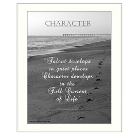 "Character" by Trendy Decor4U, Printed Wall Art, Ready to Hang Framed Poster, White Frame B06786388
