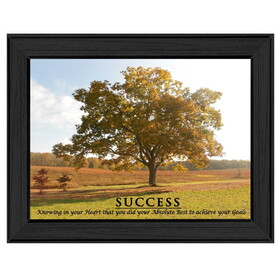 "Success" by Trendy Decor4U, Printed Wall Art, Ready to Hang Framed Poster, Black Frame B06786395