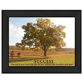 "Success" by Trendy Decor4U, Printed Wall Art, Ready to Hang Framed Poster, Black Frame B06786397