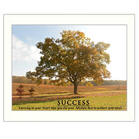 "Success" by Trendy Decor4U, Printed Wall Art, Ready to Hang Framed Poster, White Frame B06786398