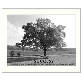 "Success" by Trendy Decor4U, Printed Wall Art, Ready to Hang Framed Poster, White Frame B06786400