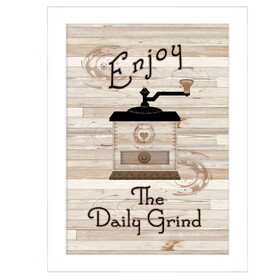 "The Daily Grind" by Millwork Engineering, Ready to Hang Framed Print, White Frame B06786429