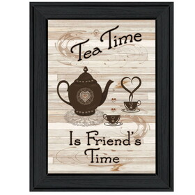 "Tea Time" by Millwork Engineering, Ready to Hang Framed Print, Black Frame B06786431