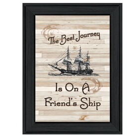 "Friendship Journey" by Millwork Engineering, Ready to Hang Framed Print, Black Frame B06786440