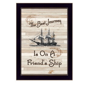 "Friendship Journey" by Millwork Engineering, Ready to Hang Framed Print, Black Frame B06786441