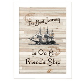 "Friendship Journey" by Millwork Engineering, Ready to Hang Framed Print, White Frame B06786442