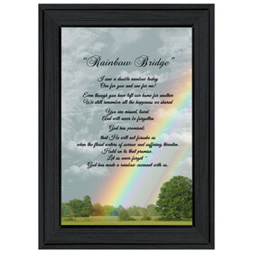 "Rainbow Bridge" by Trendy Decor 4U, Ready to Hang Framed Print, Black Frame B06786454