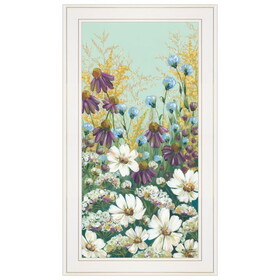 "Floral Field Day" by Michele Norman, Ready to Hang Framed Print, White Frame B06786475