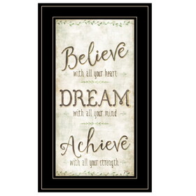 "Believe" by Mollie B, Ready to Hang Framed Print, Black Frame B06786479
