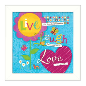 "Love Always" by Mollie B., Printed Wall Art, Ready to Hang Framed Poster, White Frame B06786496