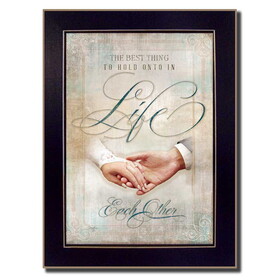 "Each Other" by Mollie B., Printed Wall Art, Ready to Hang Framed Poster, Black Frame B06786499