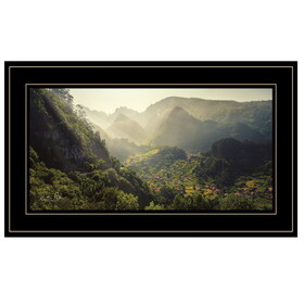 "Land of the Hobbits" Martin Podt, Ready to Hang Framed Print, Black Frame B06786539
