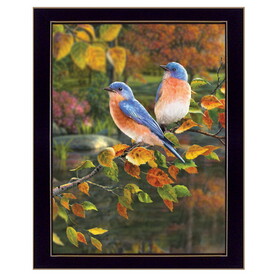 "Bluebirds" by Kim Norlien, Ready to Hang Framed Print, Black Frame B06786579