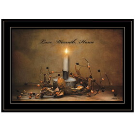 "Love, Warmth, Home" by Robin-Lee Vieira, Ready to Hang Framed Print, Black Frame B06786608