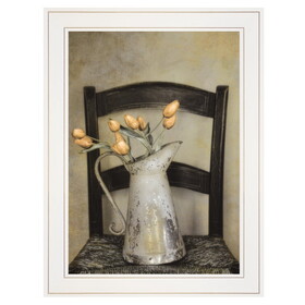 "Golden Tulips" by Robin-Lee Vieira, Ready to Hang Framed print, White Frame B06786609