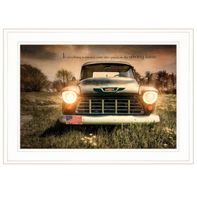 "Wrong Lane" by Robin-Lee Vieira, Ready to Hang Framed Print, White Frame B06786625