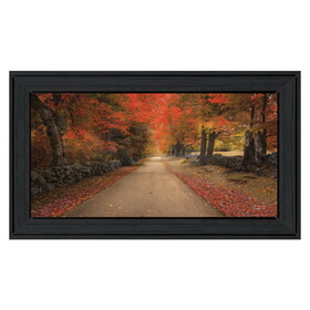 "October Lane" by Robin-Lee Vieira, Printed Wall Art, Ready to Hang Framed Poster, Black Frame B06786628