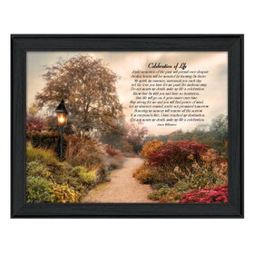 "Celebration of Life" by Robin-Lee Vieira, Printed Wall Art, Ready to Hang Framed Poster, Black Frame B06786633