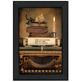 "Learn from Yesterday" by Robin-Lee Vieira, Printed Wall Art, Ready to Hang Framed Poster, Black Frame B06786650