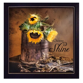"Choose to Shine" by Robin-Lee Vieira, Printed Wall Art, Ready to Hang Framed Poster, Black Frame B06786652