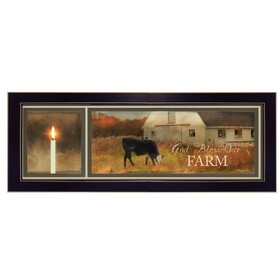 "God Bless Our Farm" by Robin-Lee Vieira, Printed Wall Art, Ready to Hang Framed Poster, Black Frame B06786655