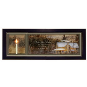 "God Bless Our Home" by Robin-Lee Vieira, Printed Wall Art, Ready to Hang Framed Poster, Black Frame B06786658