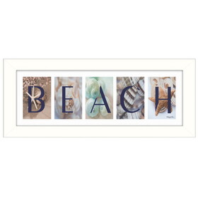 "Beach" by Robin-Lee Vieira, Printed Wall Art, Ready to Hang Framed Poster, White Frame B06786661