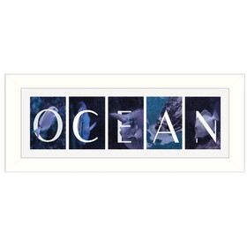 "Ocean" by Robin-Lee Vieira, Printed Wall Art, Ready to Hang Framed Poster, White Frame B06786663